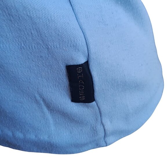 Small Vintage 80's T-Shirt Button Shoulder Top Cream Rolled Cuffs New Wave USA - Picture 5 of 7